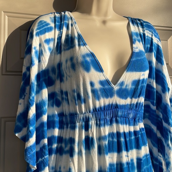 Fighting Eel size Small Boho Style Tie Dye Maxi Dress - Picture 2 of 4